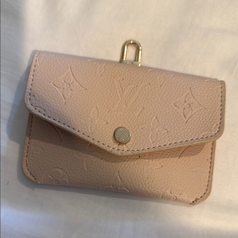 Light Beige Monogram Card Holder